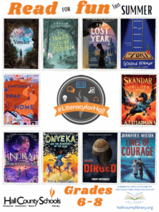 6th-8th summer reading list